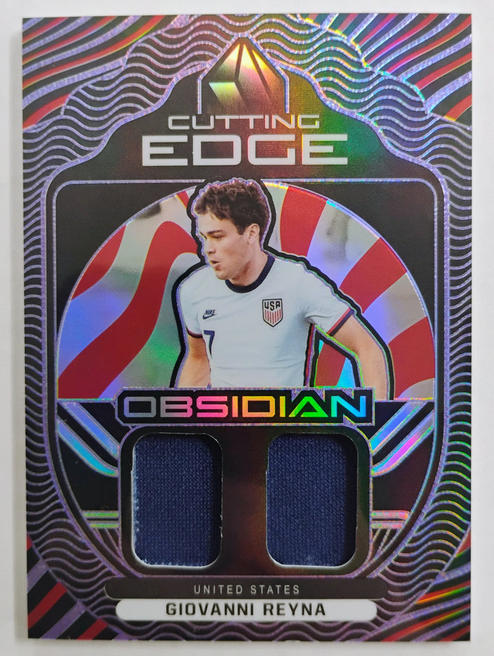 2021-22 Panini Obsidian Soccer Giovanni Reyna #CE-REY Cutting Edge 42/75