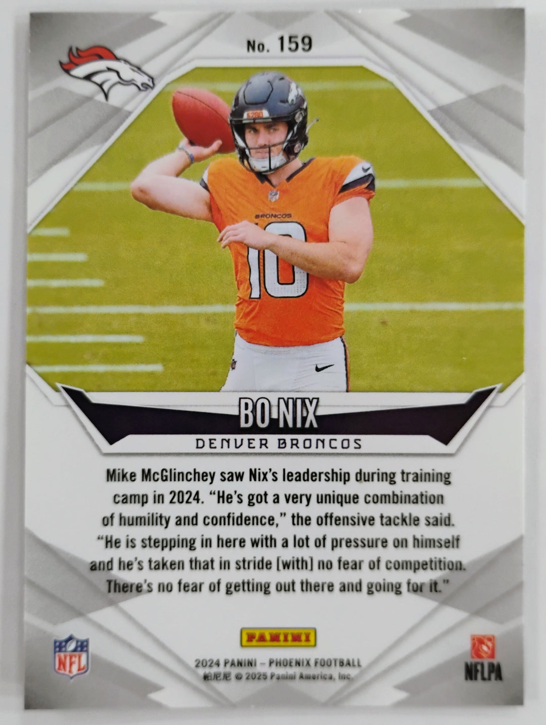 2024 Phoenix Football Bo Nix RC #159 Hyper