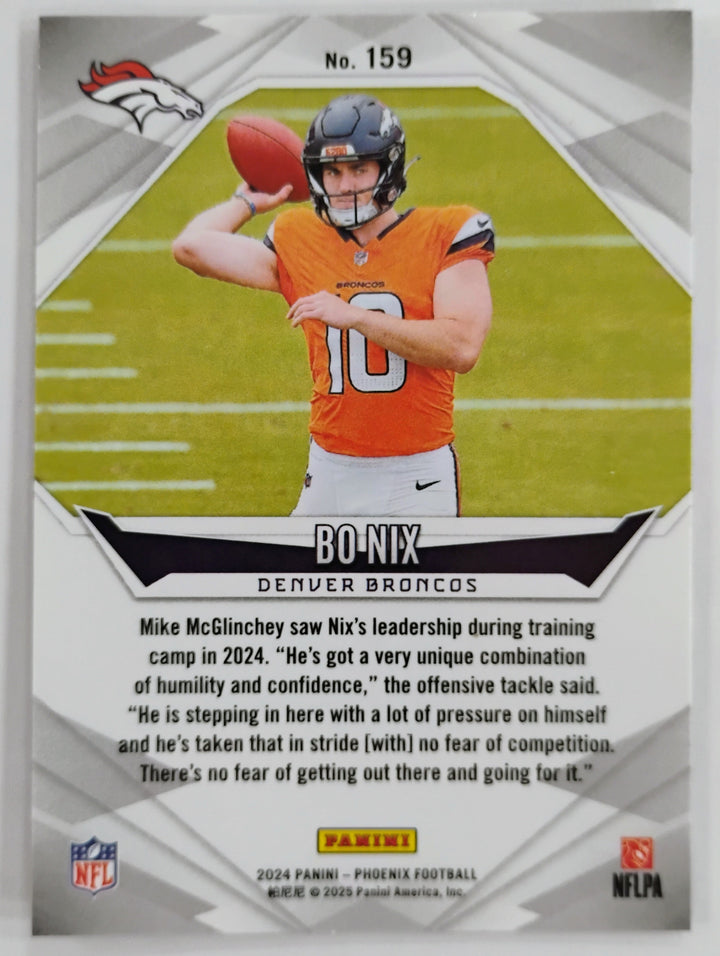2024 Phoenix Football Bo Nix RC #159 Hyper