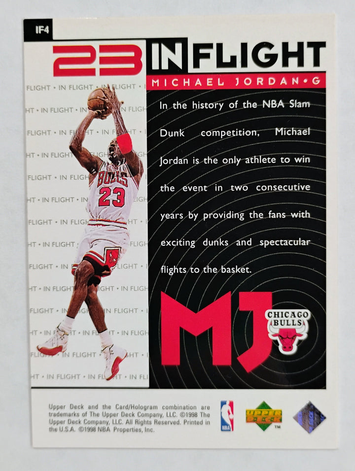 1998-99 Upper Deck Michael Jordan Basketball #IF4 In Flight