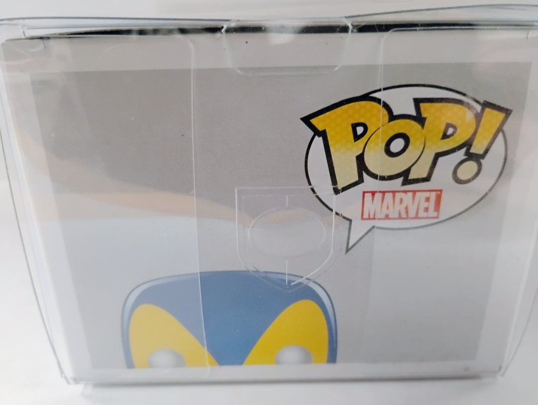 Funko Pop! #20 X-Men  Deadpool - Roman Wilson  #14 Inscribed "Go Blue" JAS Certified