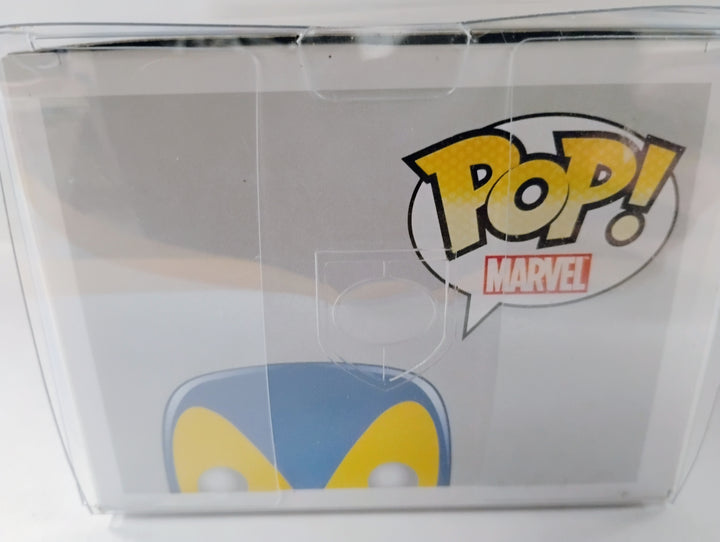 Funko Pop! #20 X-Men  Deadpool - Roman Wilson  #14 Inscribed "Go Blue" JAS Certified