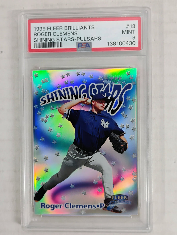 1999 Fleer Brilliants Roger Clemens Shining Stars Pulsars PSA 9 Mint