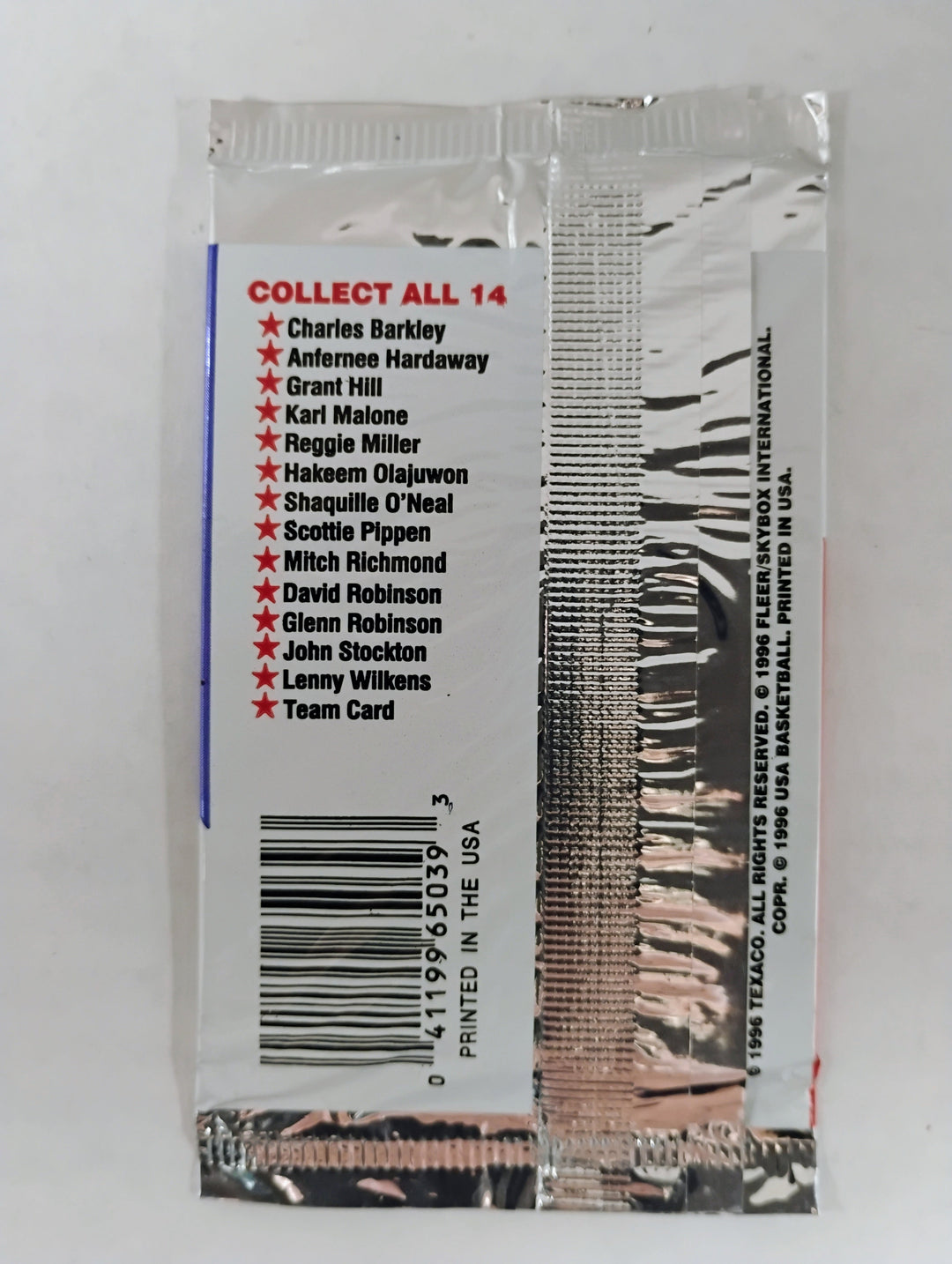 1996 Skybox USA Basketball Texaco Sealed Pack