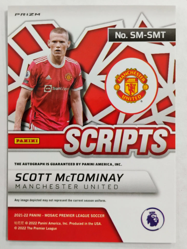 2021-22 Panini Mosaic Soccer Scott McTominay #SM-SMT Scripts Prizm