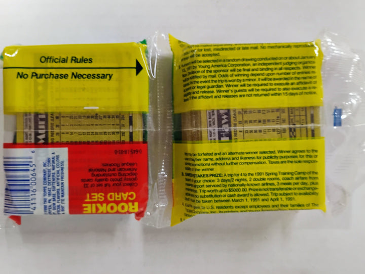 1990 Topps MLB Jumbo Pak Sealed Pack