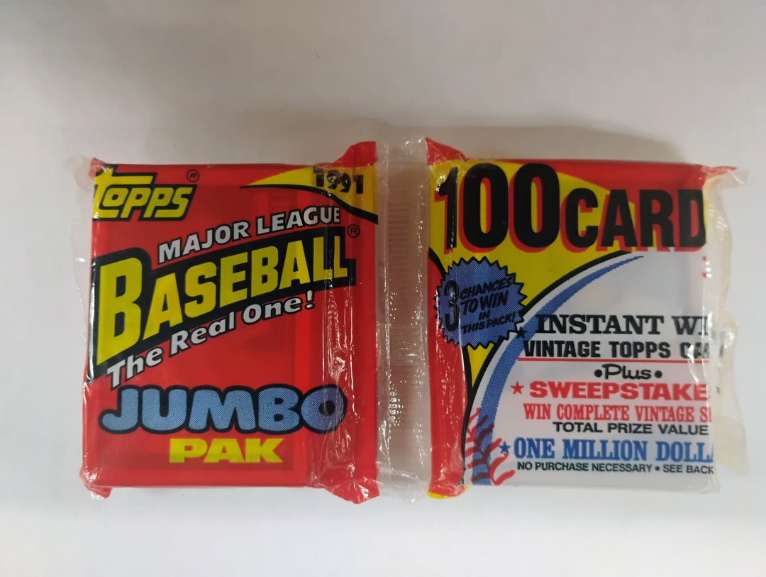 1991 Topps Baseball Jumbo Pak
