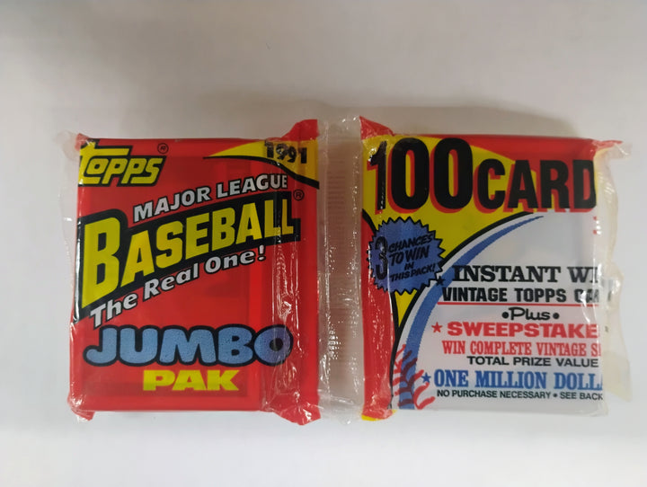1991 Topps Baseball Jumbo Pak