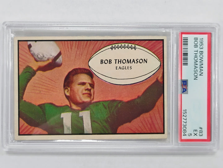 1953 Bowman Football Bob Thomason  #83 PSA 5 EX
