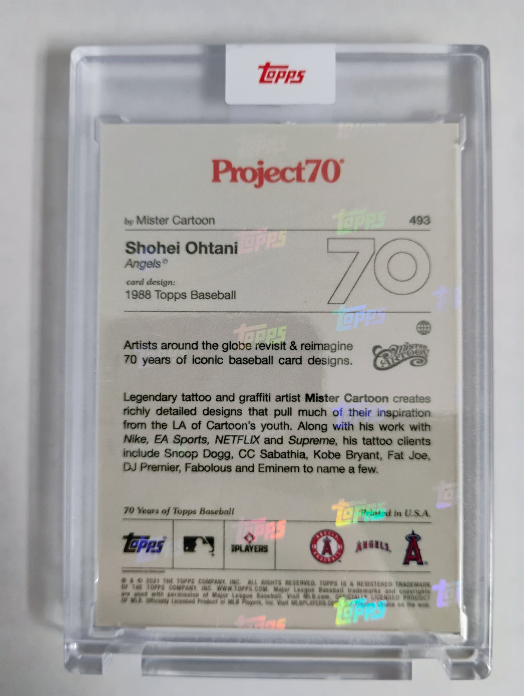 2021 Topps Project 70 Baseball Shohei Ohtani #493
