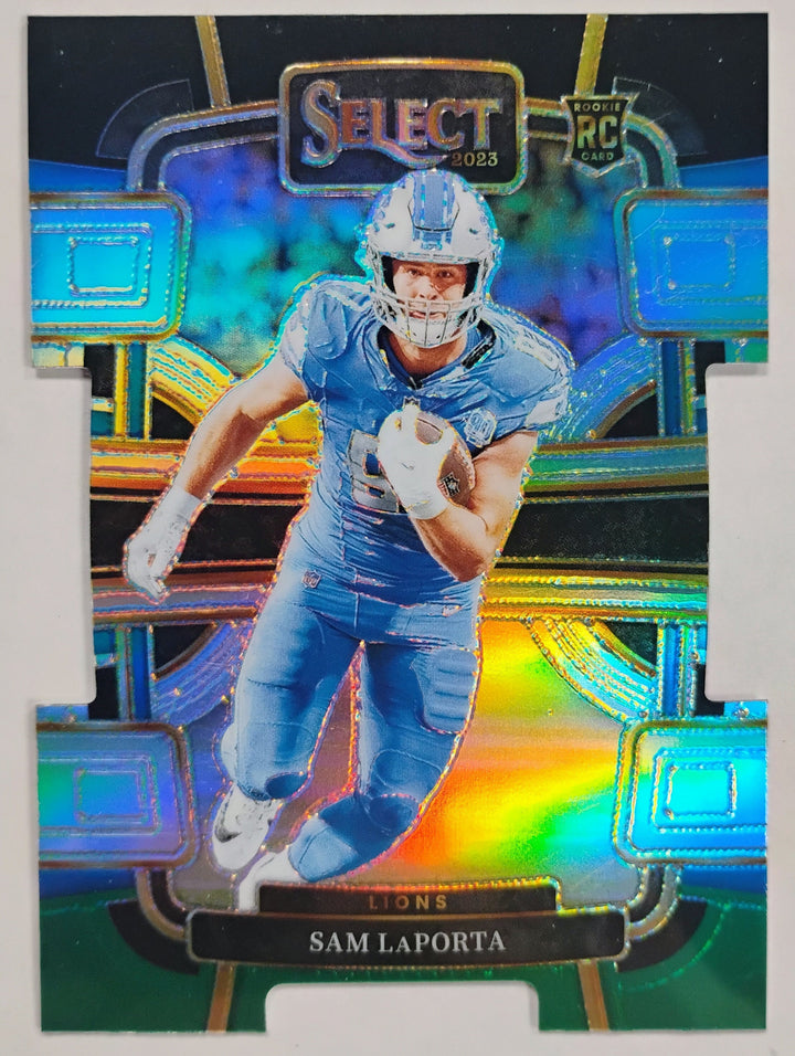 2023 Panini Select Football Sam Laporta #35 Concourse  Die Cut Prizm
