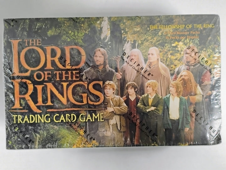 2001 Decipher The Lord Of The Rings The Fellowship Of The Rings Booster Box