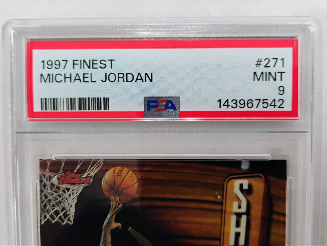 1997 Topps Finest Michael Jordan #271 Show Stoppers PSA 9 Mint