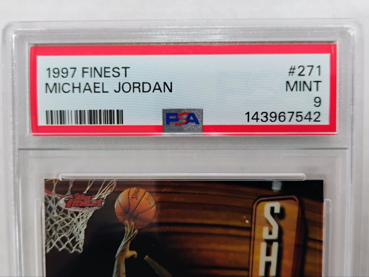 1997 Topps Finest Michael Jordan #271 Show Stoppers PSA 9 Mint