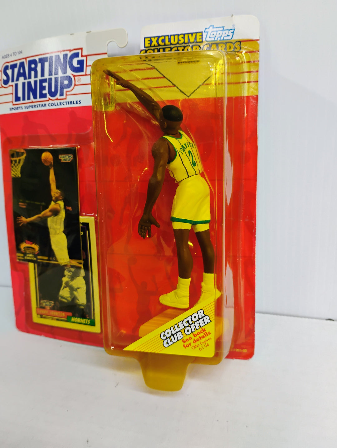 1993 Starting Lineup Larry Johnson Exclusive Topps Cards