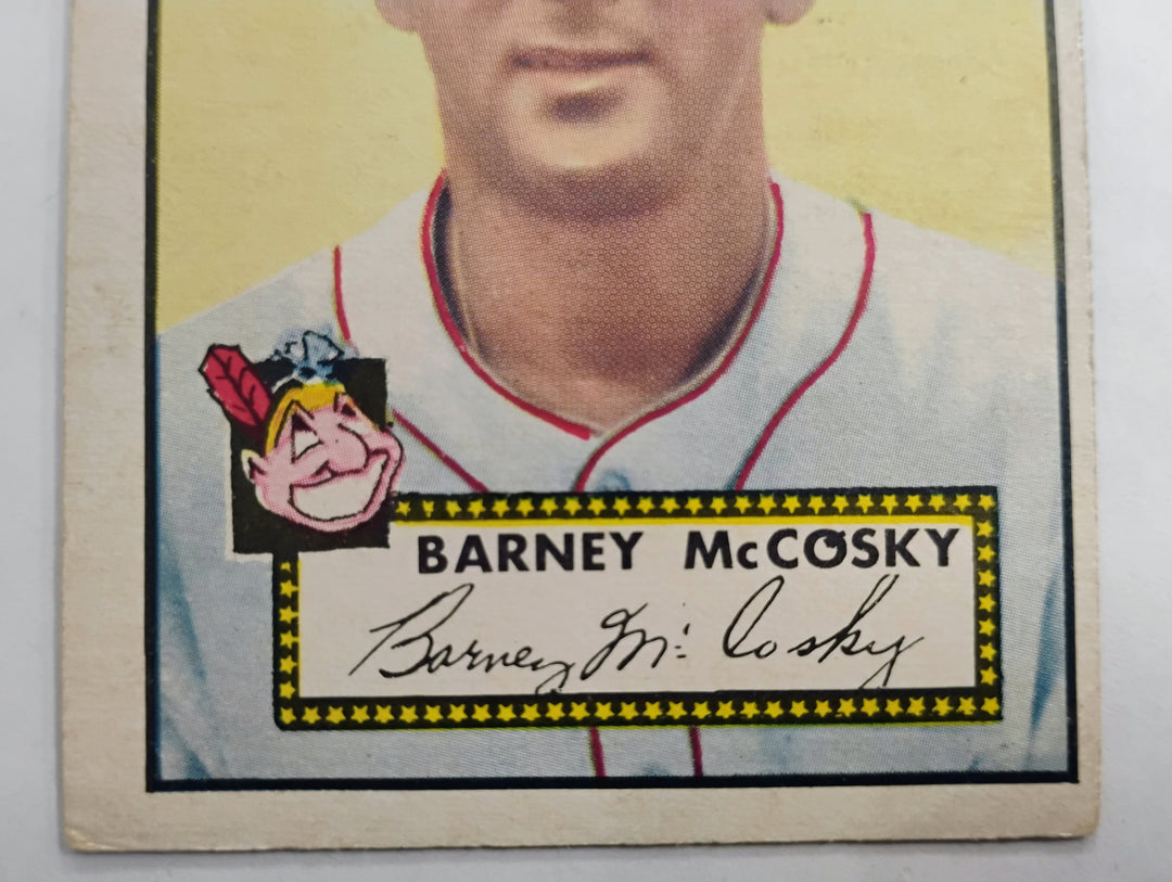 1952 Topps Baseball Barney McCosky #300 Red Back