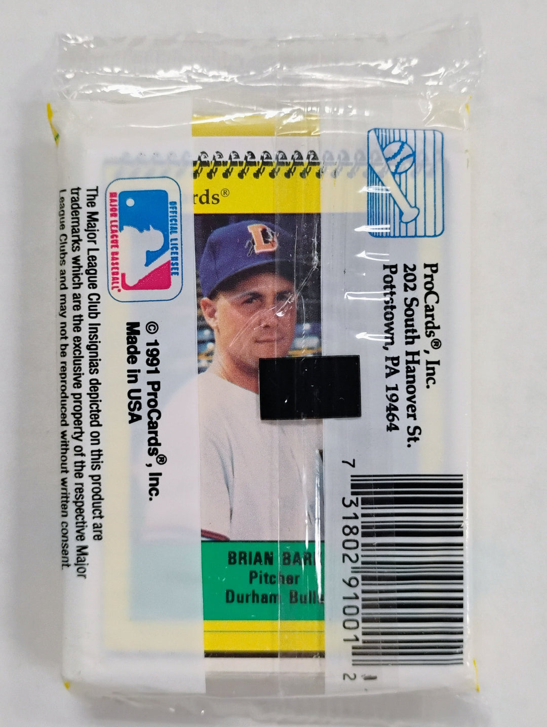 1991 Pro Cards Minor League Baseball Durham Bulls Sealed Team Set