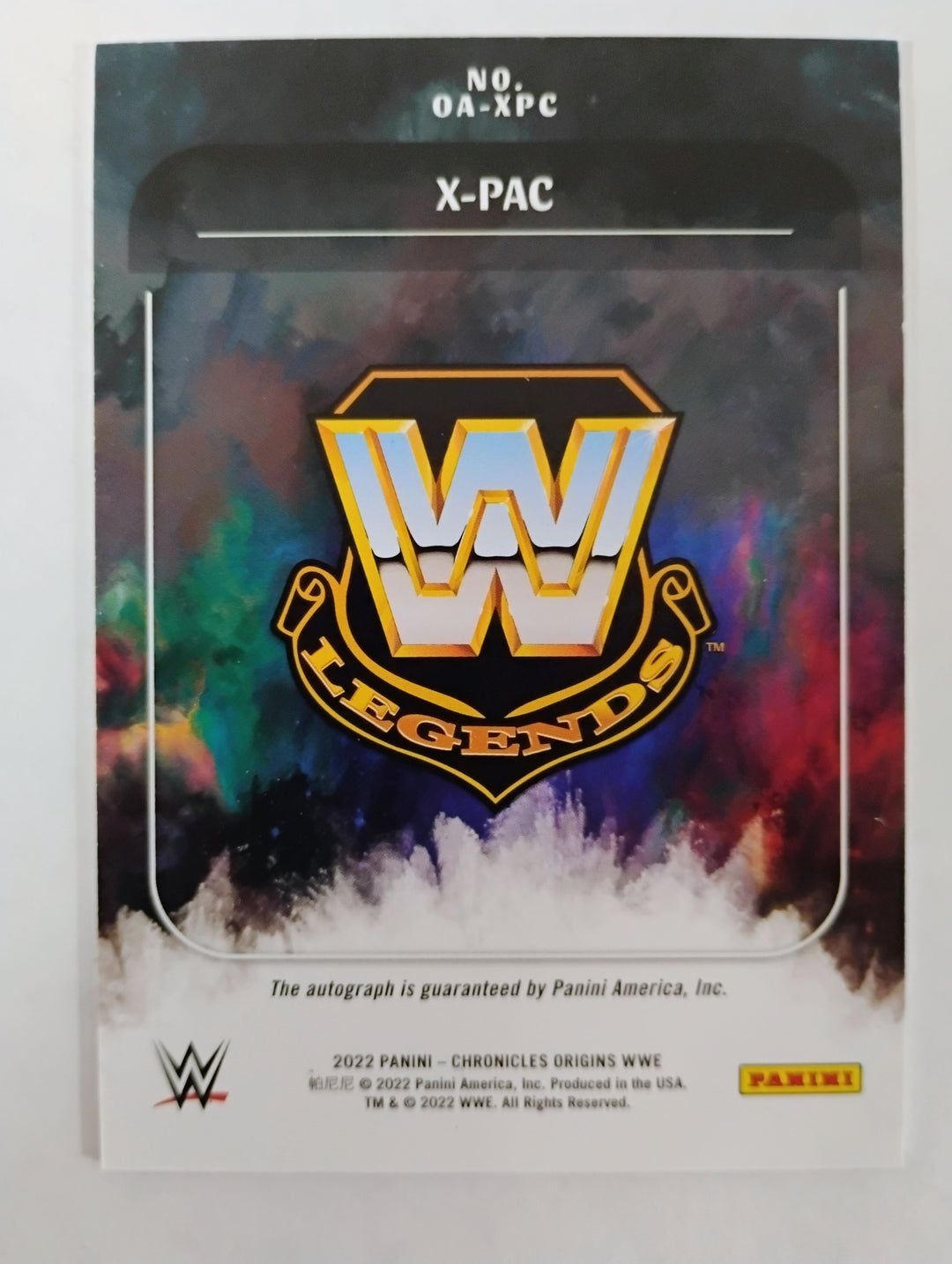 2022 Chronicles Origins X-Pac WWE Autograph  #OA-XPC