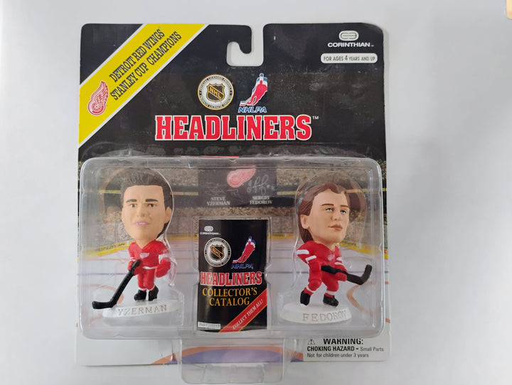 1997 Headliners Detroit Red Wings Stanley Cup Champions Yzerman/Ferorov Sealed