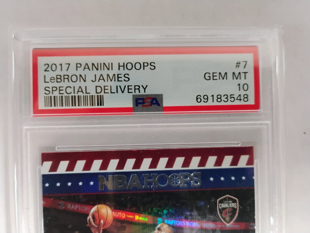 2017 Panini Hoops Lebron James Special Delivery PSA 10