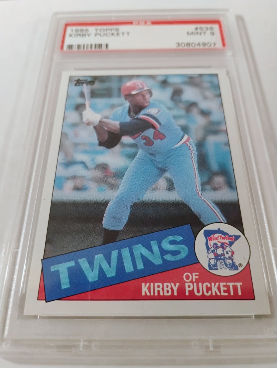 1985 Topps Baseball Kirby Puckett #536 PSA Mint 9
