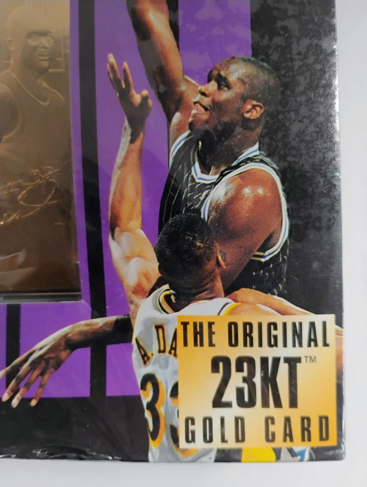 1996 Classic Basketball Shaquille O'Neal Orlando's Big Man The Original 23KT Gold Card
