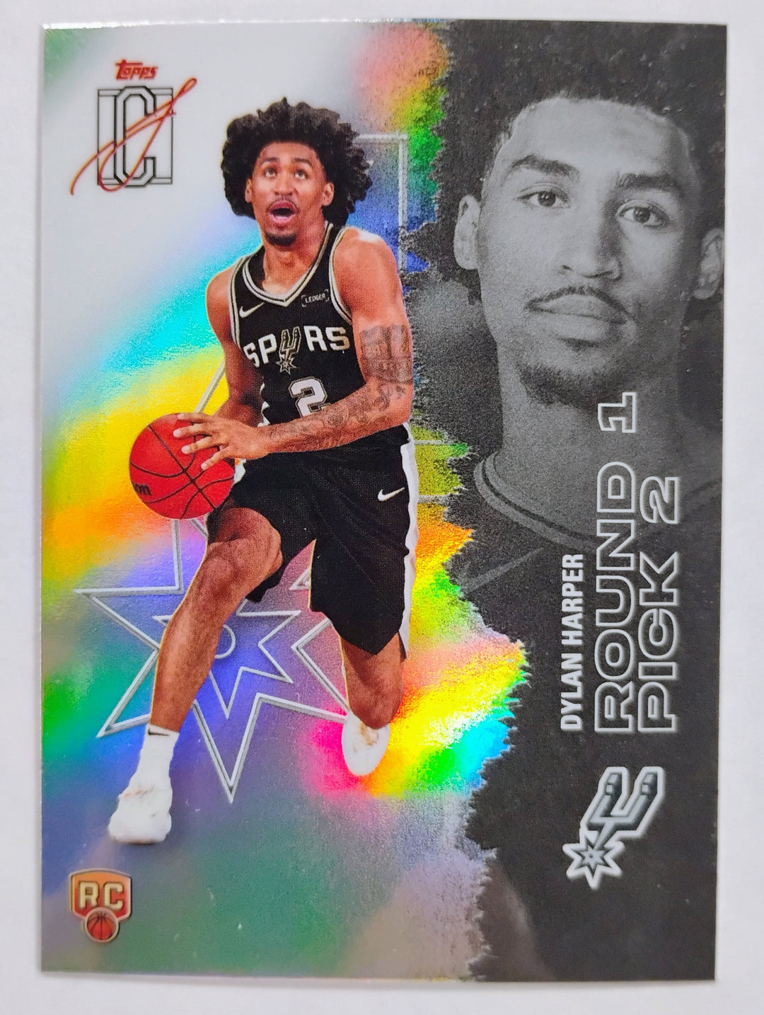 2026 Topps Signature Class Basketball Dylan Harper RC #102 Refractor Round 1 Pick 2