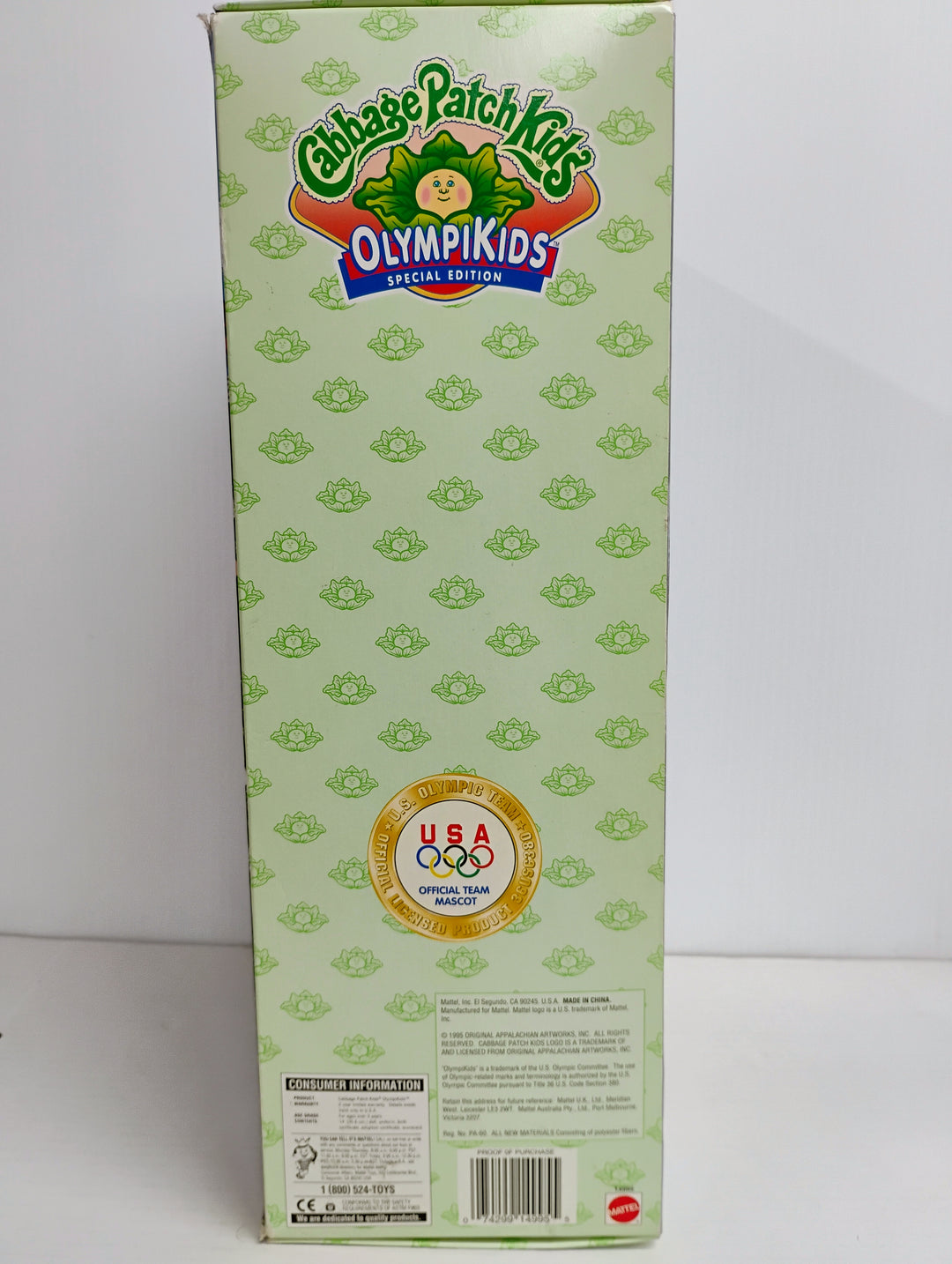 1996 Mattel Cabbage Patch Kids Mariah Satcie Soccer OlympiKids Special Edition In Box