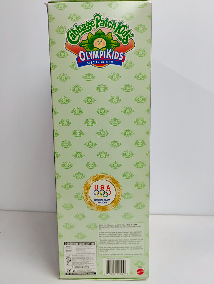 1996 Mattel Cabbage Patch Kids Mariah Satcie Soccer OlympiKids Special Edition In Box