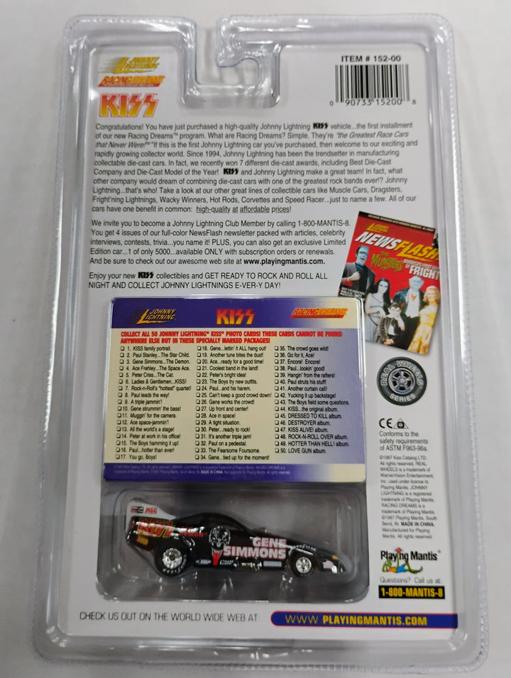 1997 Kiss Gene Simmons Johnny Lightning Die Cast Car Sealed