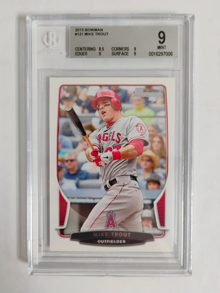 2013 Bowman Baseball Mike Trout BGS 9