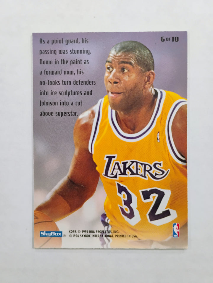 1996 Skybox Basketball  Earvin Johnson #6 A Cut Above