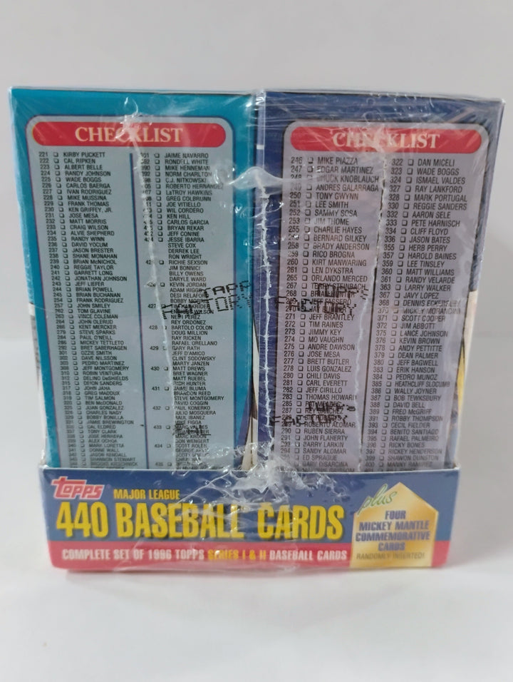 1996 Topps Baseball 4 Cereal Box Complete Series I & II Sealed Set