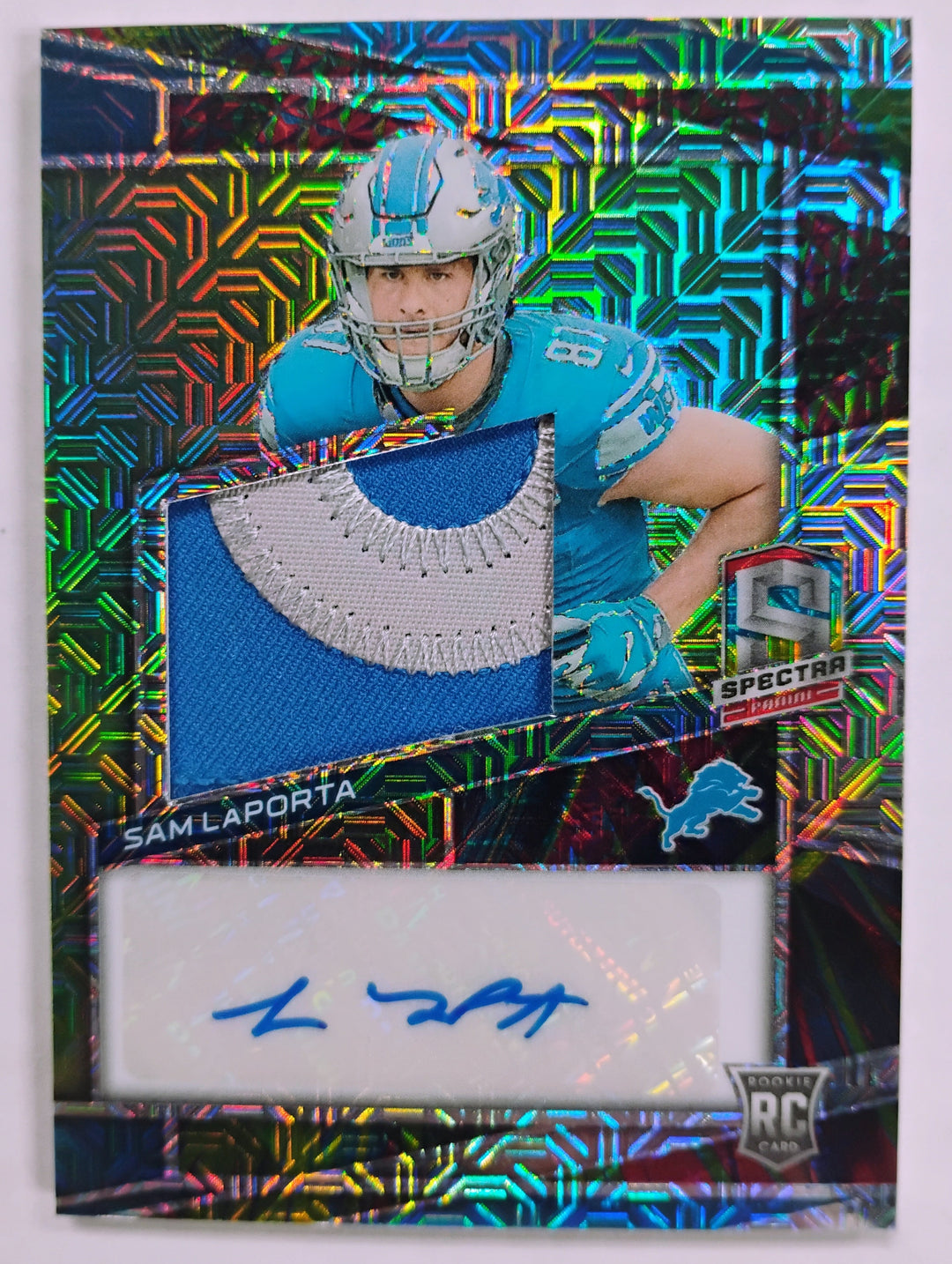 2023 Spectra Football Sam Laporta #232 Prizm /10