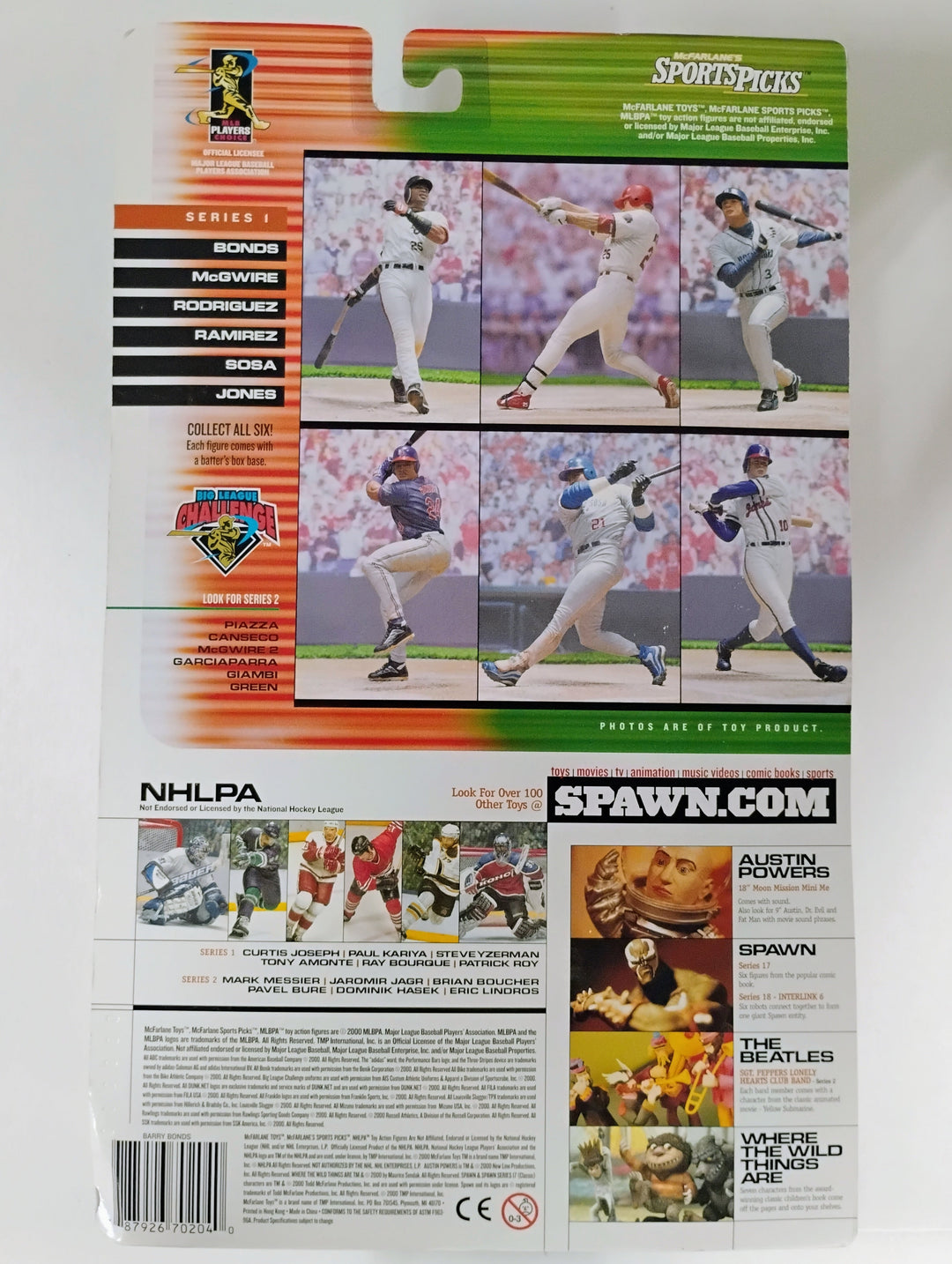 2000 Mcfarlane Big League Challenge Barry Bonds Sealed