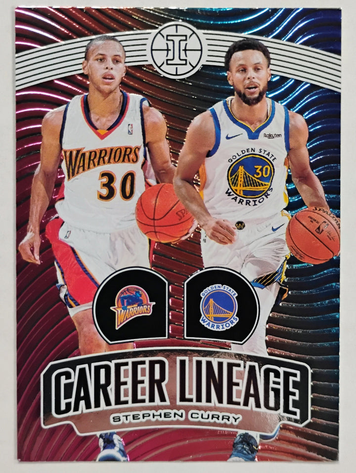 2019-20 Panini Illusions Basketball Stephen Curry #13 Career Linage