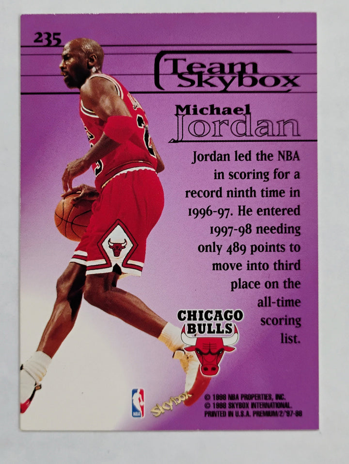 1997-98 Skybox Premium Basketball Michael Jordan #235 Team Skybox