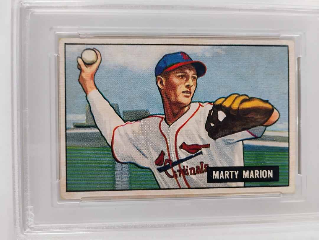 1951 Bowman Baseball Marty Marion #34 VG-EX PSA 4 Partial Set Break