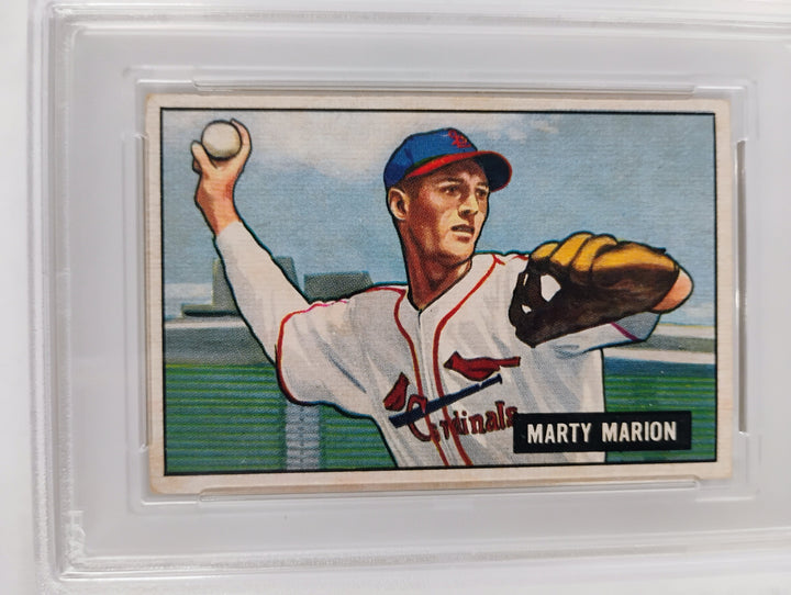 1951 Bowman Baseball Marty Marion #34 VG-EX PSA 4 Partial Set Break