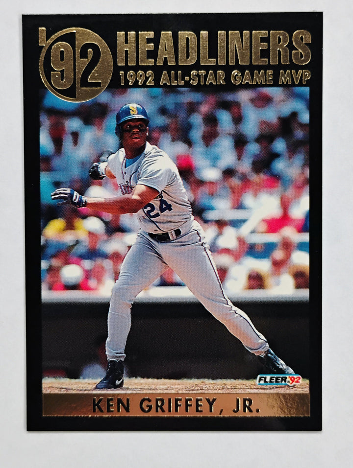 1992 Fleer Baseball Ken Griffey Jr. #1 Headliners