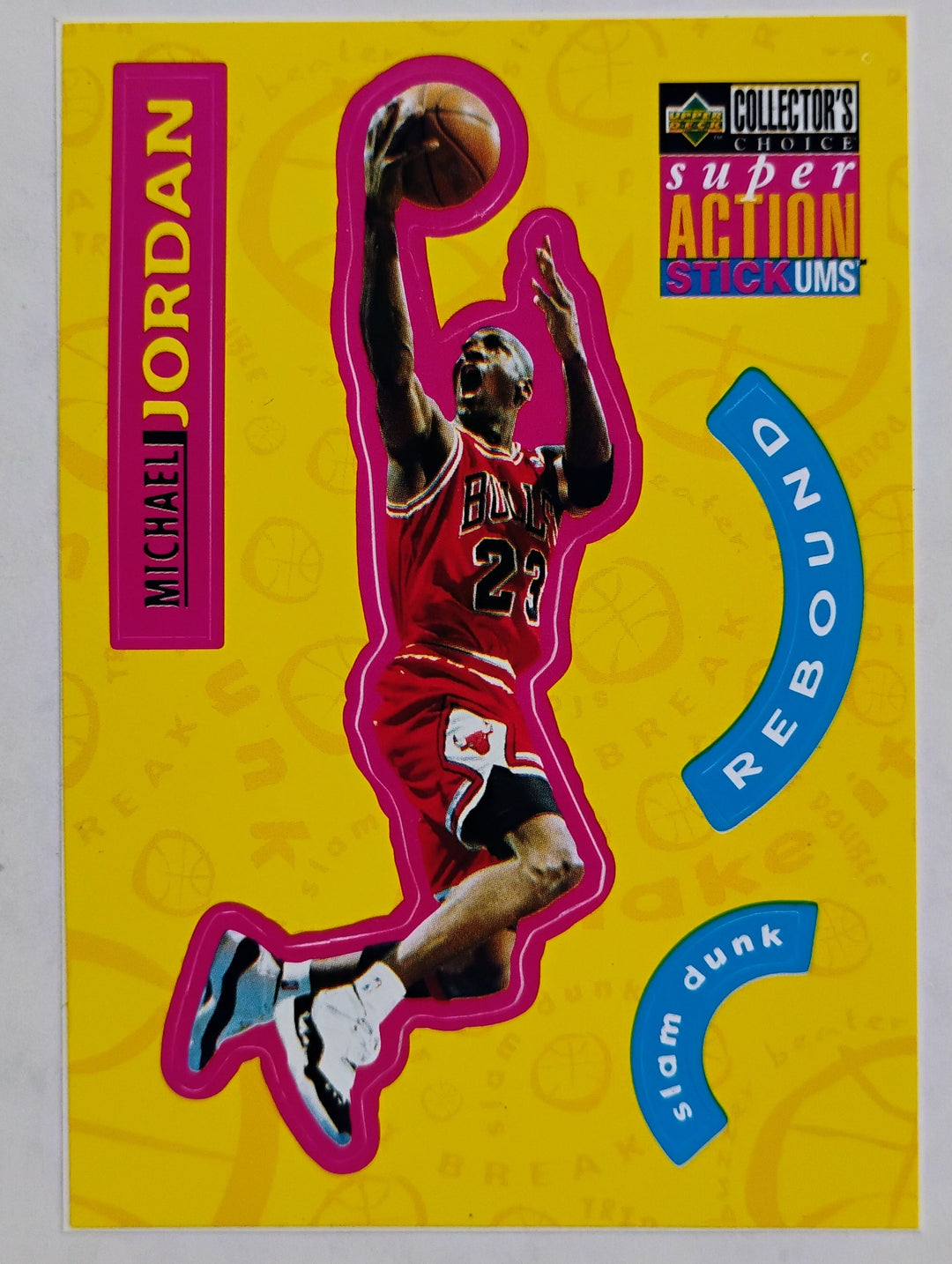 1996-97 Collector's Choice Basketball Michael Jordan #S30 Super Action Stick-UMS