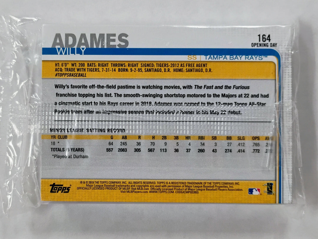 2019 Topps Opening Day Cello Retail Pack