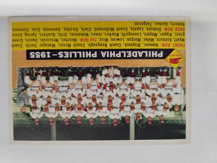 1956 Topps Philadelphia Phillies Team Card