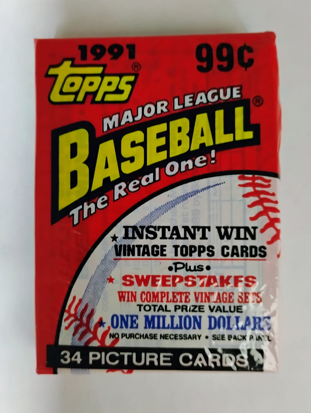 1991 Topps Baseball Cello Pack