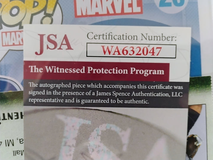 Funko Pop! #20 X-Men  Deadpool - Roman Wilson  #14 Inscribed "Go Blue" JAS Certified