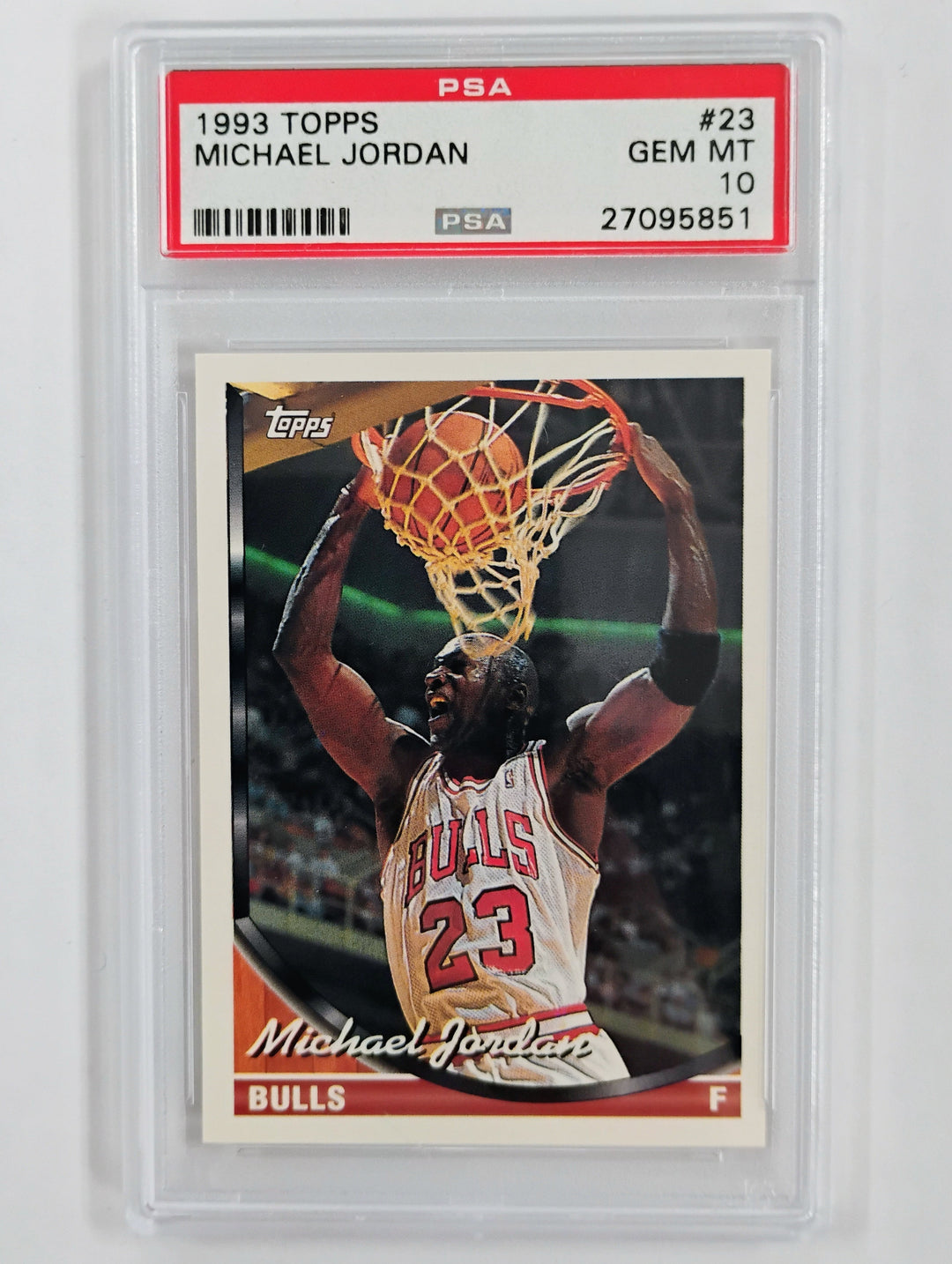 1993 Topps Michael Jordan #23 PSA GEM MT 10