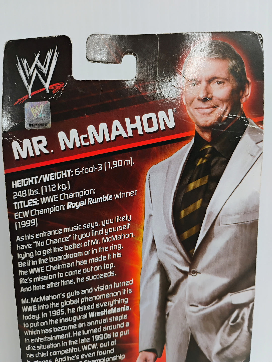 WWE Wrestling - Mr. McMahon 7" Figure  2011 Mattel Toys R Us Sealed