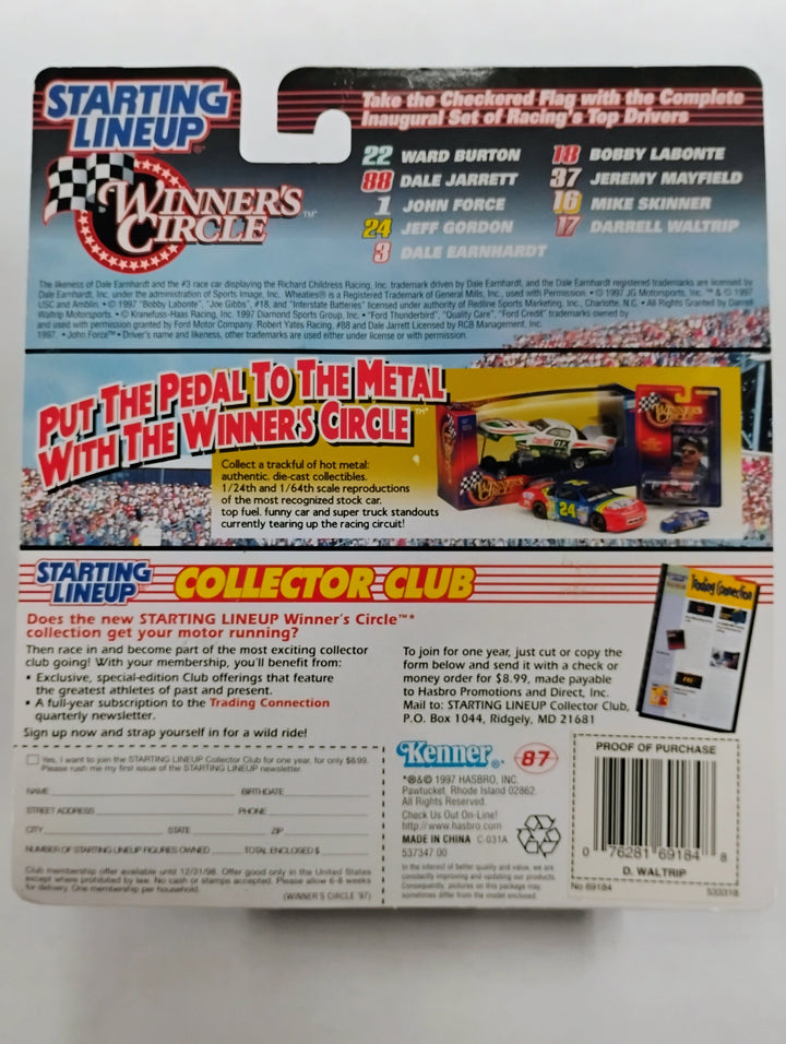 1997 Kenner Starting Lineup Winner's Circle Racing Darrell Waltrip Sealed