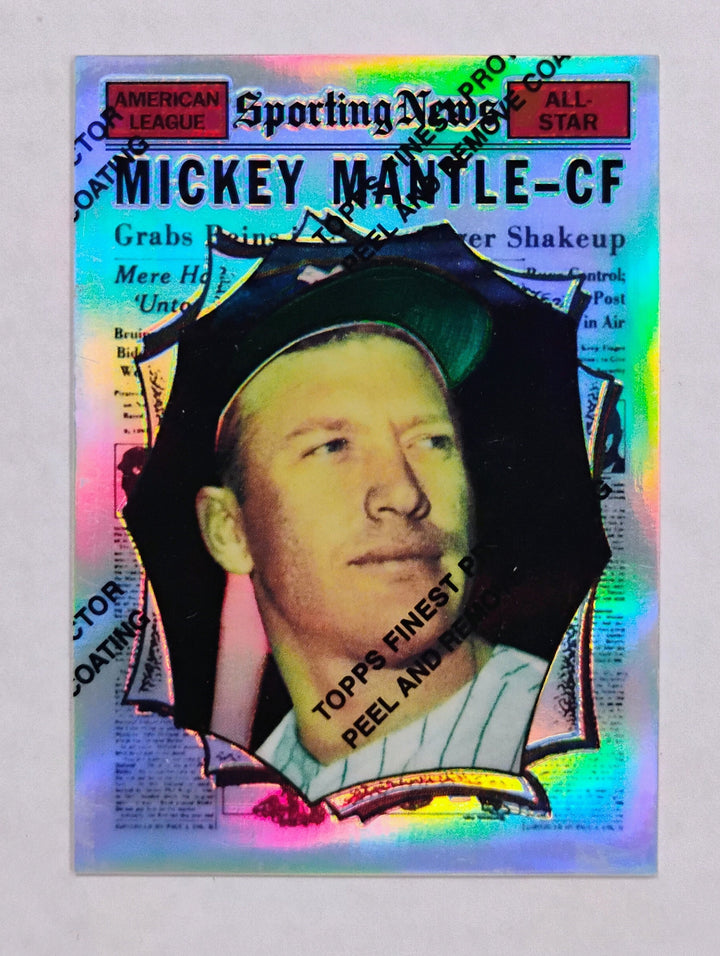 1996 Topps Chrome Mickey Mantle #32 Sporting News Refractor