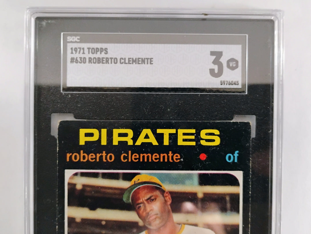 1971 Topps Baseball Roberto Clemente #630 SGC 3 VG